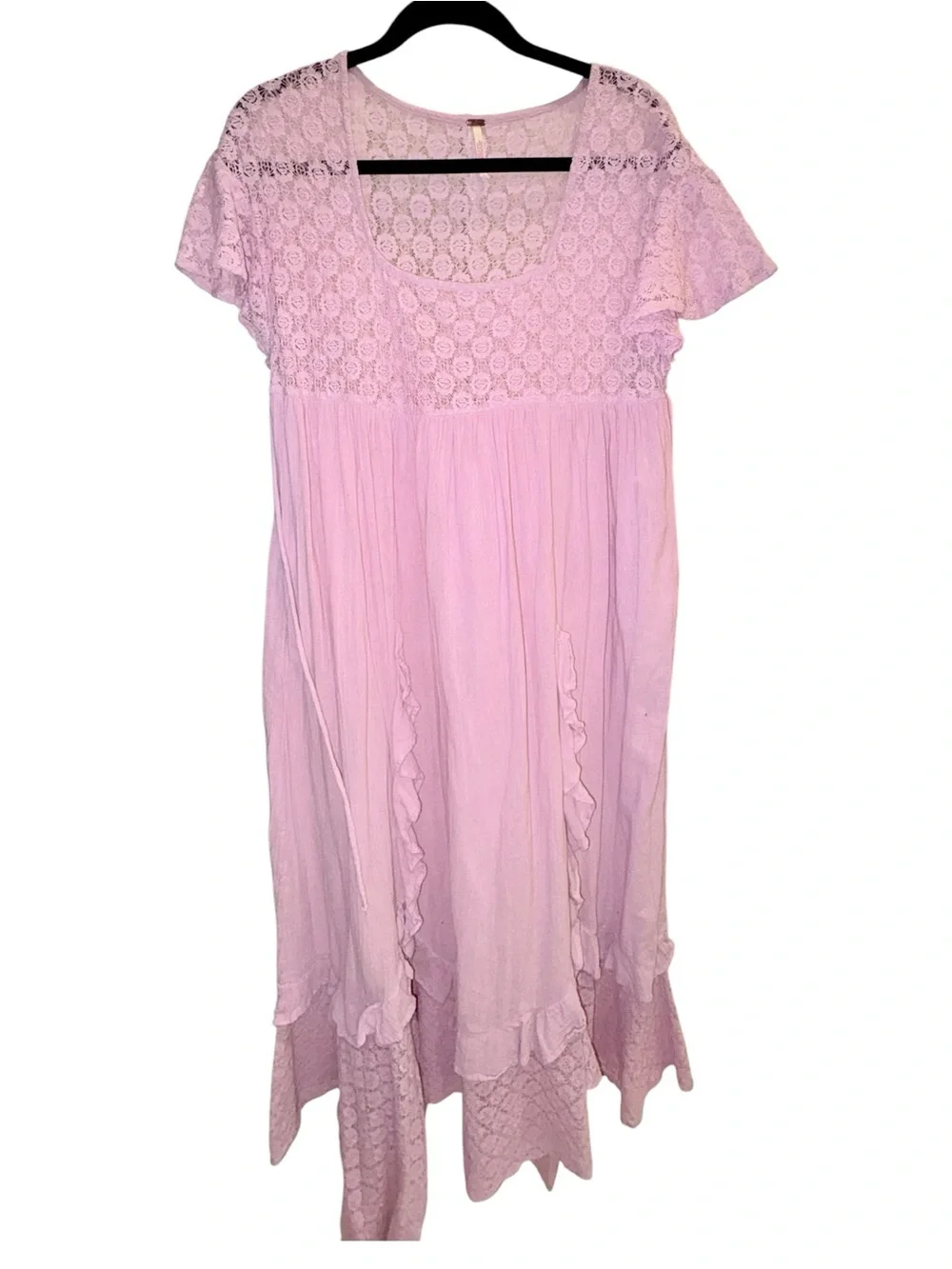 Free People x FREE-EST Blossom Pink Romance Boho Maxi Dress
